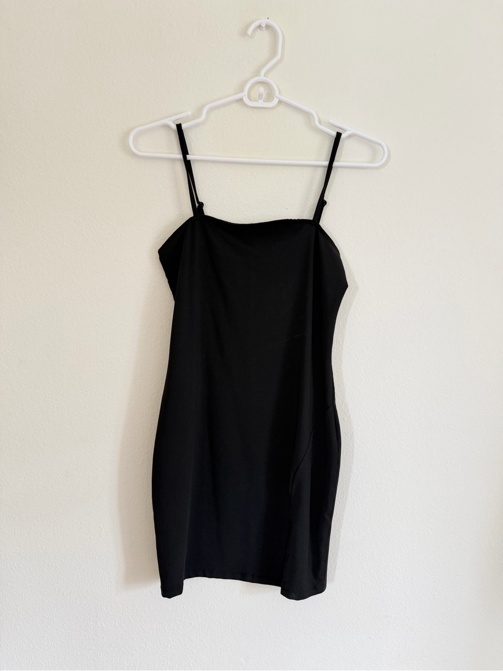 SHEIN Black Mini Spaghetti Strap Dress